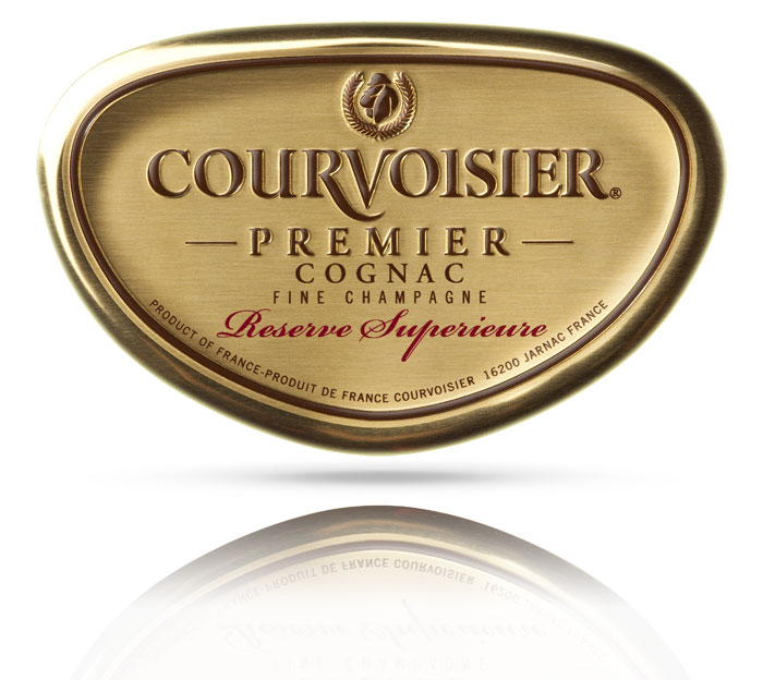 Étiquette aluminium malléable - Premier - Courvoisier