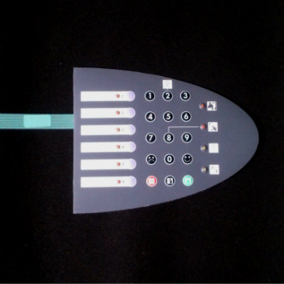 clavier à membranes coupelles leds
