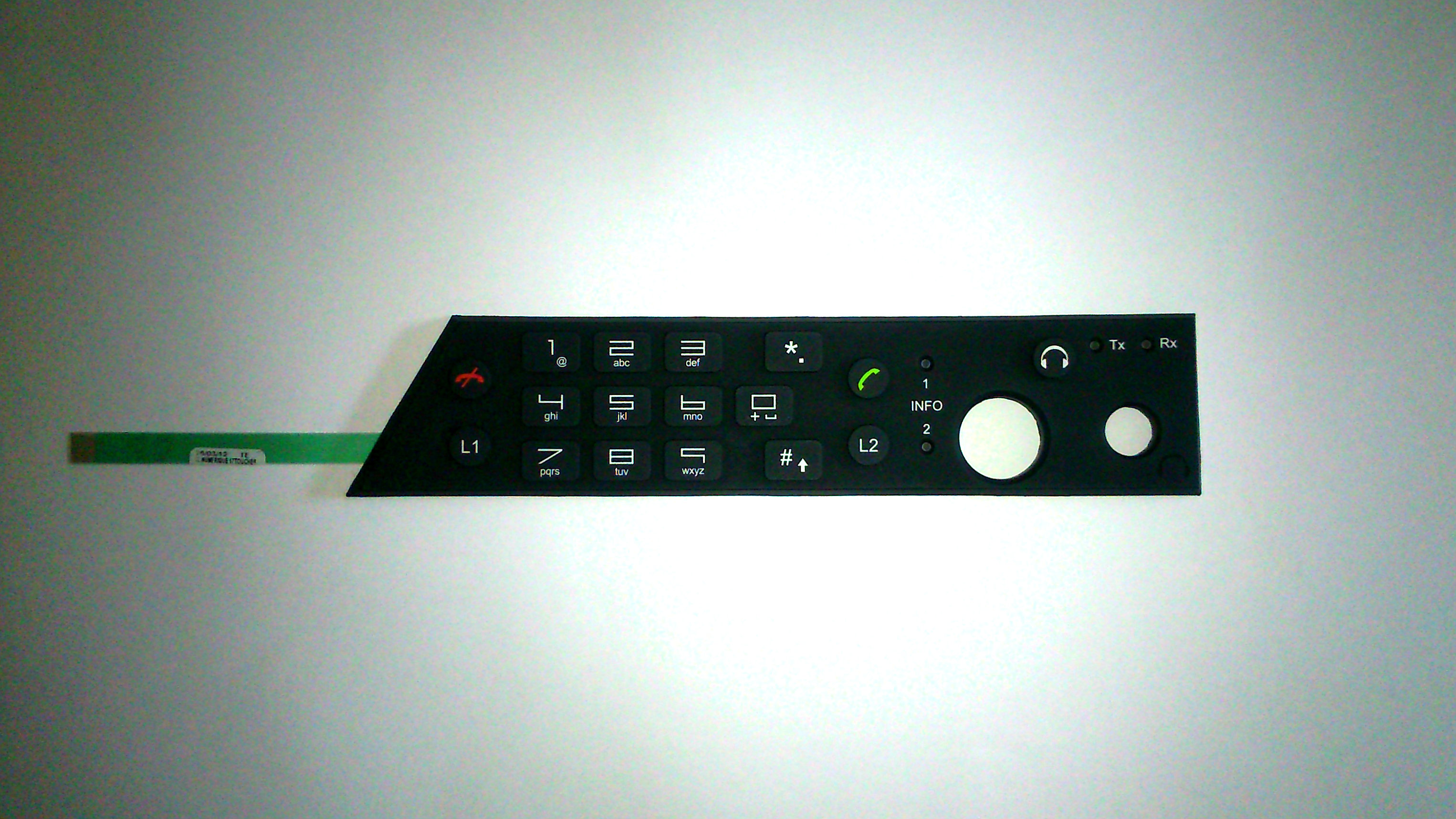clavier à membrane élastomère