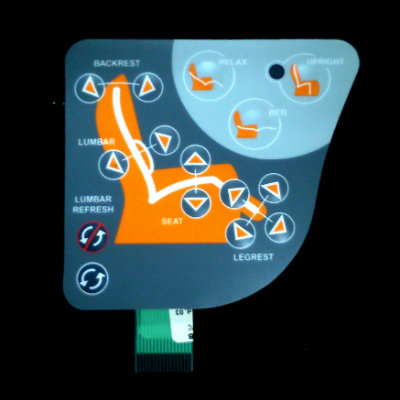 clavier à membranes coupelles fauteuil