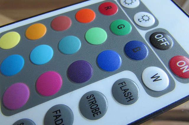 clavier à membranes coupelles couleurs